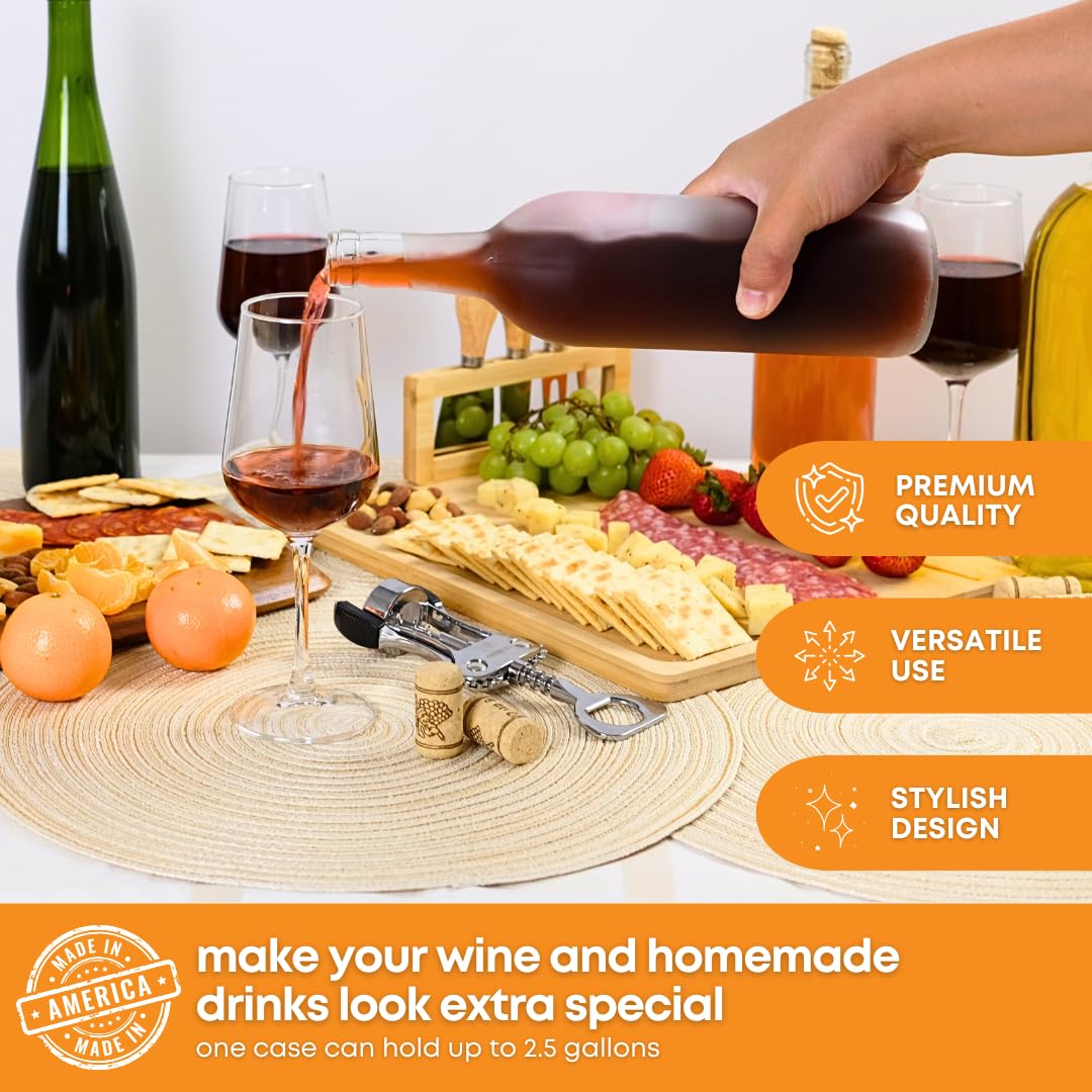 750ml Glass Bottle With Cork 6-Pack F339299