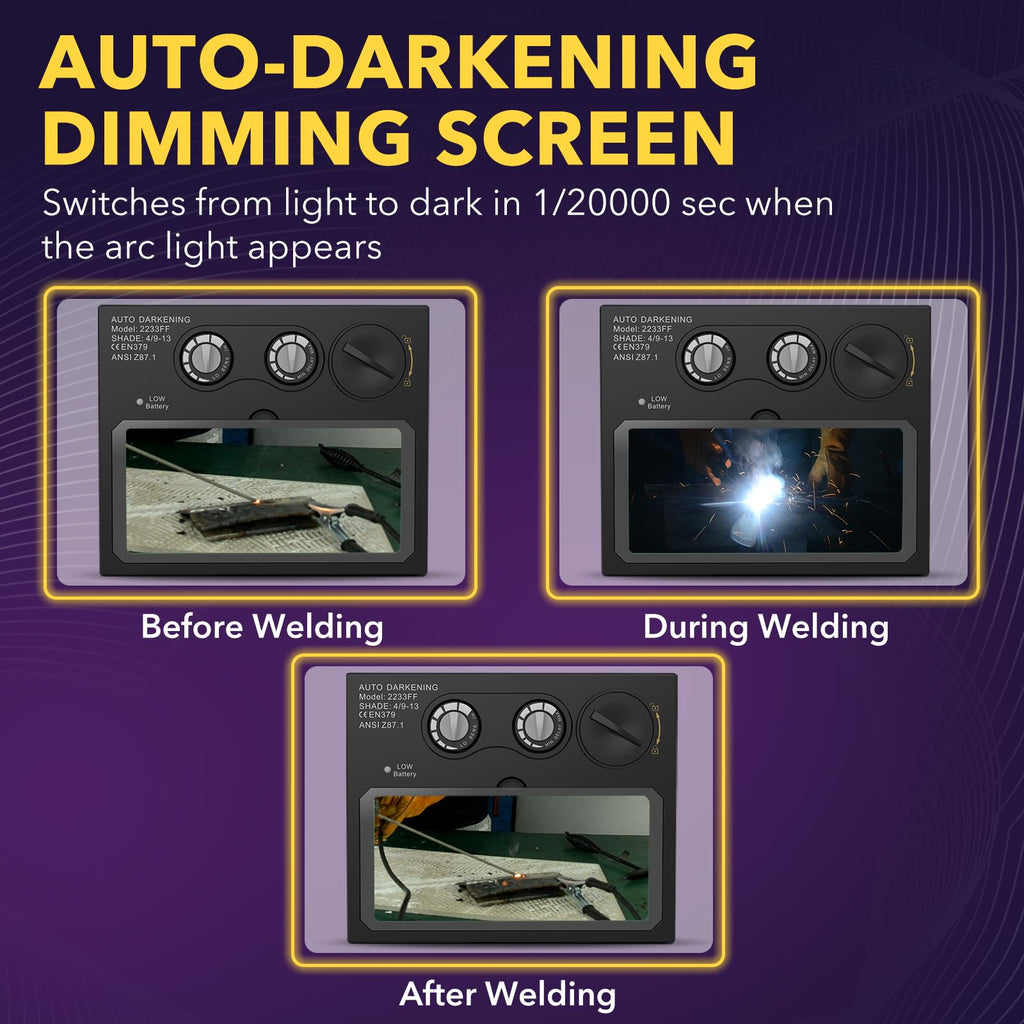 Auto Darkening Welding Lens Solar True Color P743