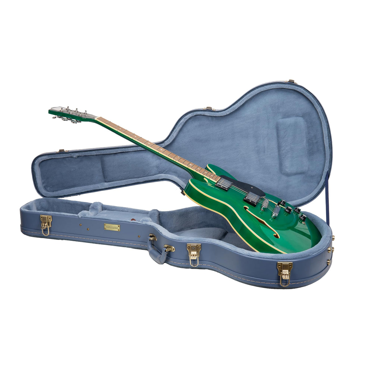 Smoke Blue Guitar Case for Semi-Hollow Electric Guitars C25081