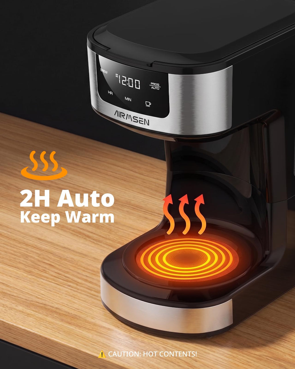 12-Cup Programmable Drip Coffee Maker L1254
