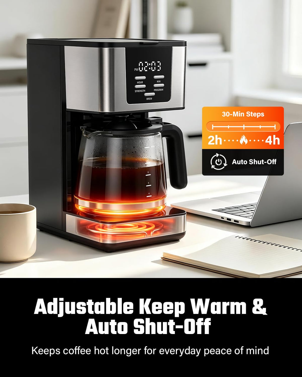 12-Cup Programmable Coffee Maker L61776