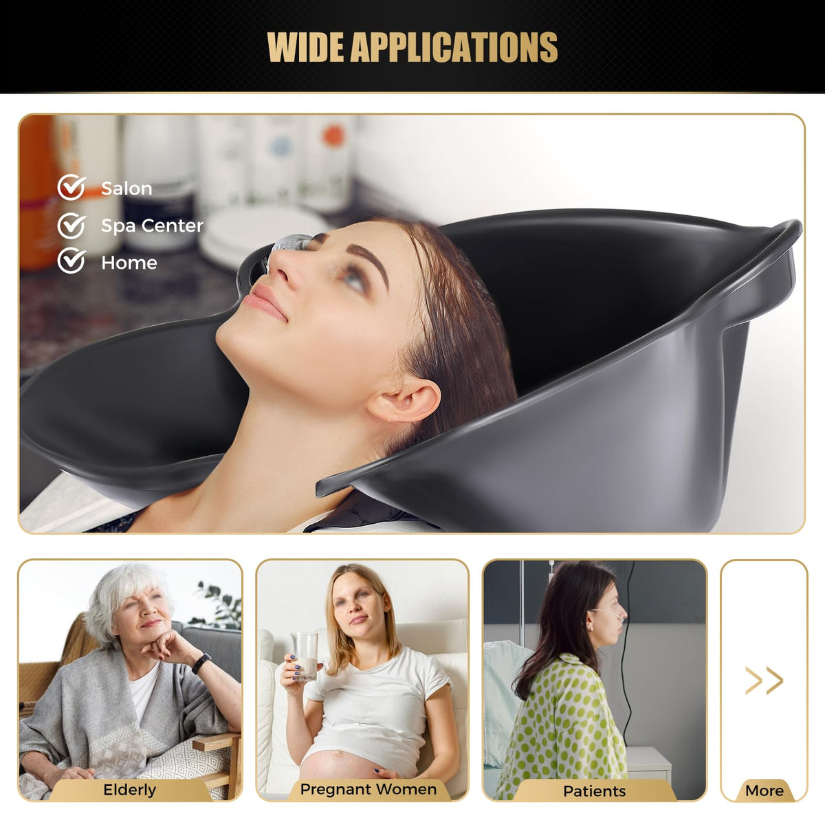 Portable Shampoo Bowl with Electric Pump S9991