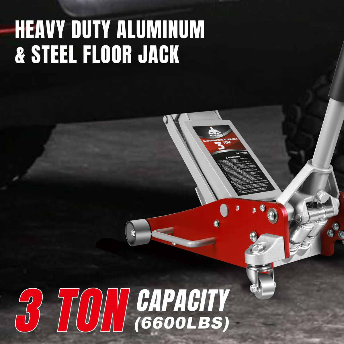 3 Ton Low Profile Aluminum and Steel Car Jack with Jack Stand X411
