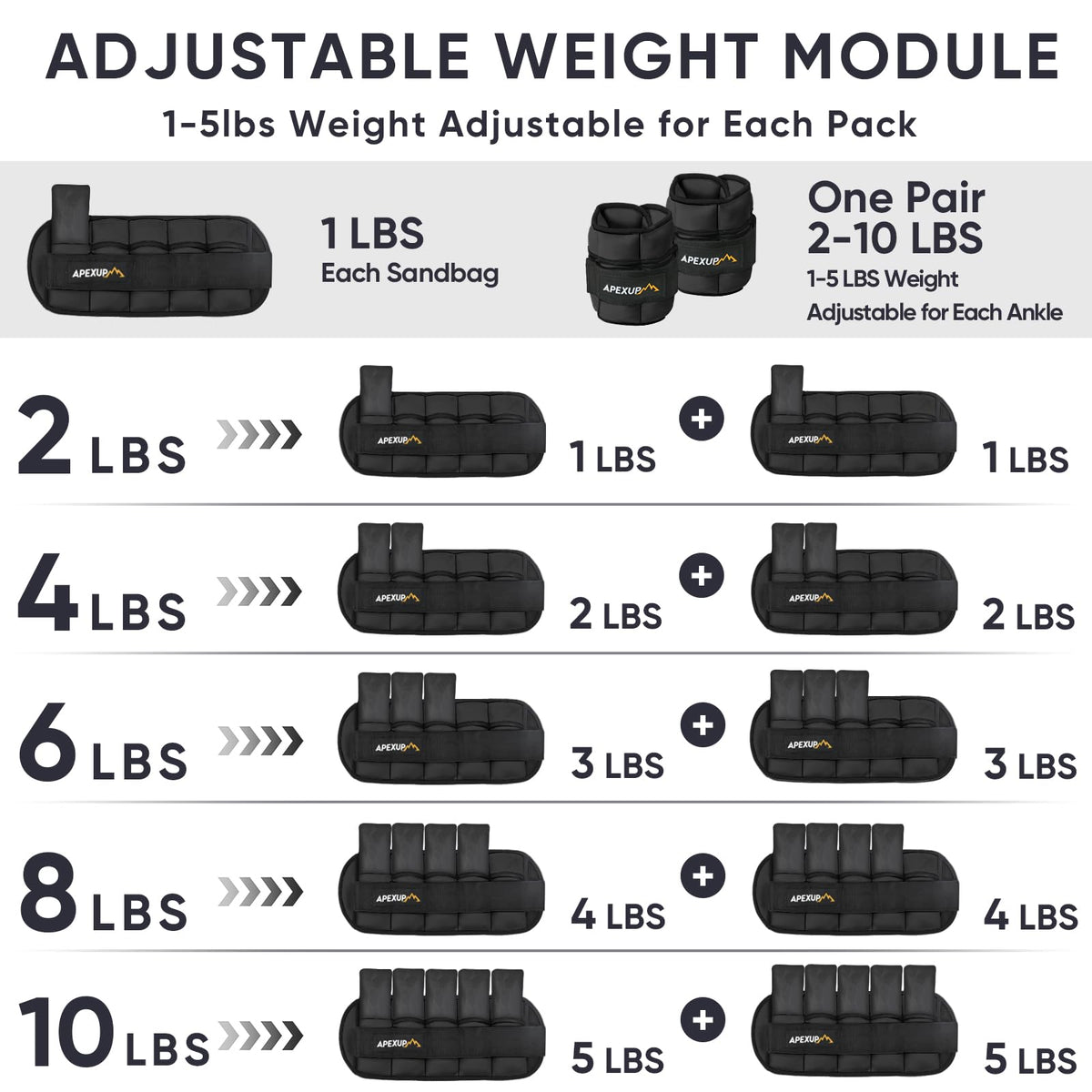 Adjustable Ankle Weights and Weighted Vest J27606