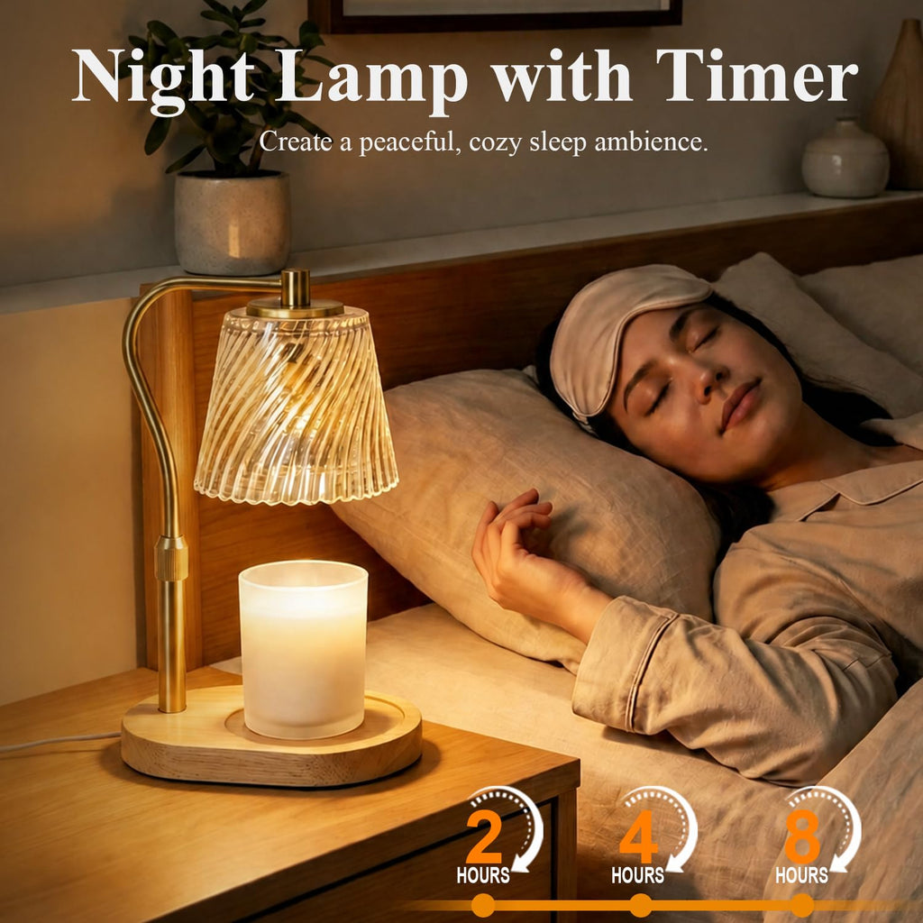 Candle Warmer Lamp with Timer and Dimmable W818115