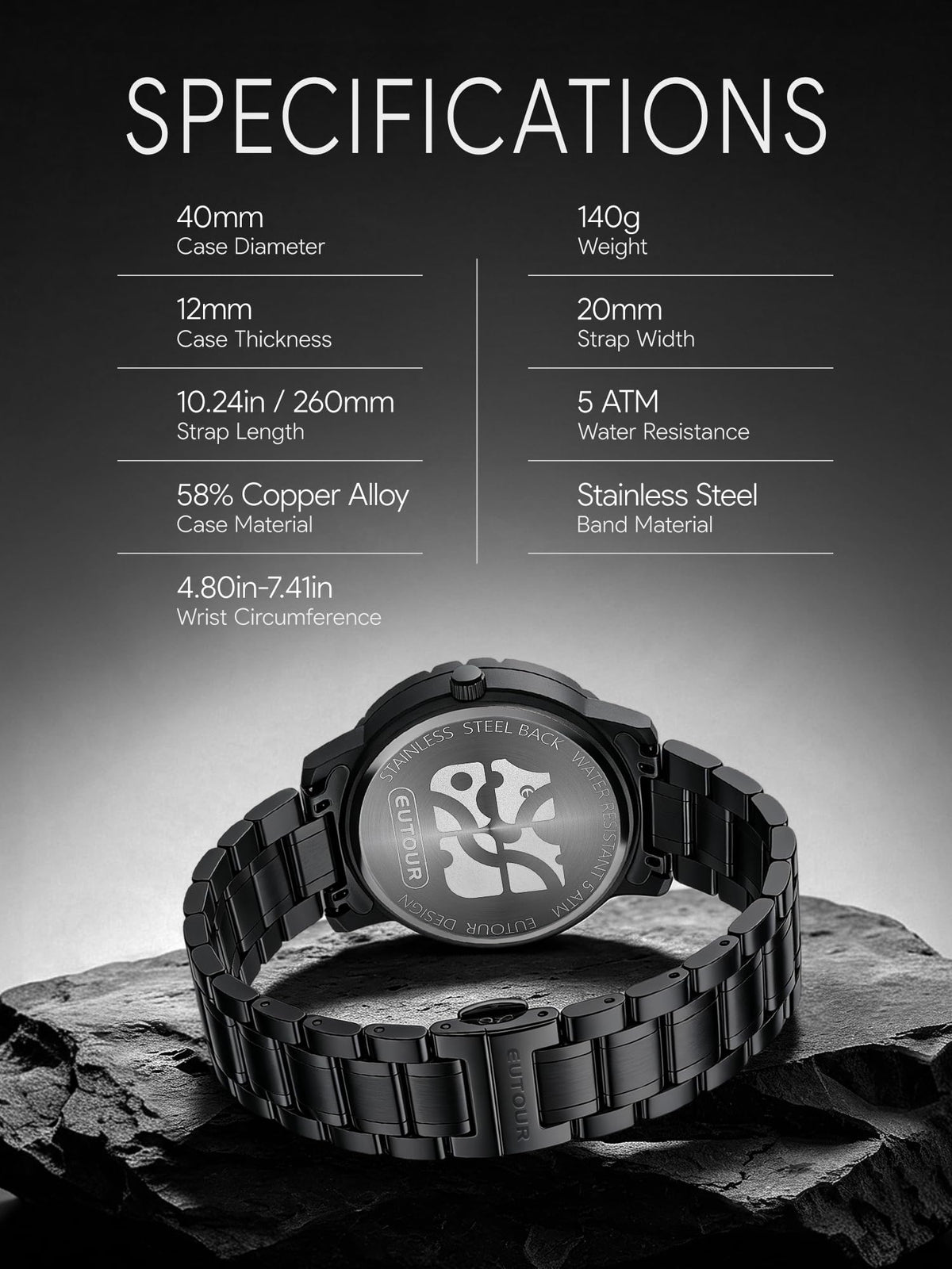 Magnetic Watch 40mm 20mm Strap A31093