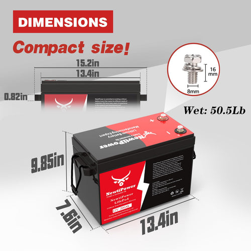 12V 200Ah Lithium LiFePO4 Battery with 150A BMS V2278