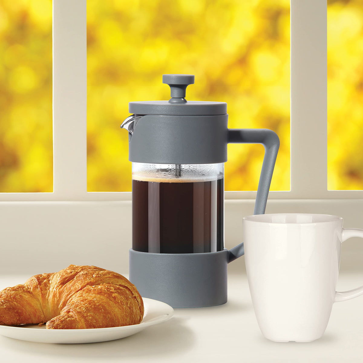 12oz Borosilicate Glass French Press Coffee Maker F444