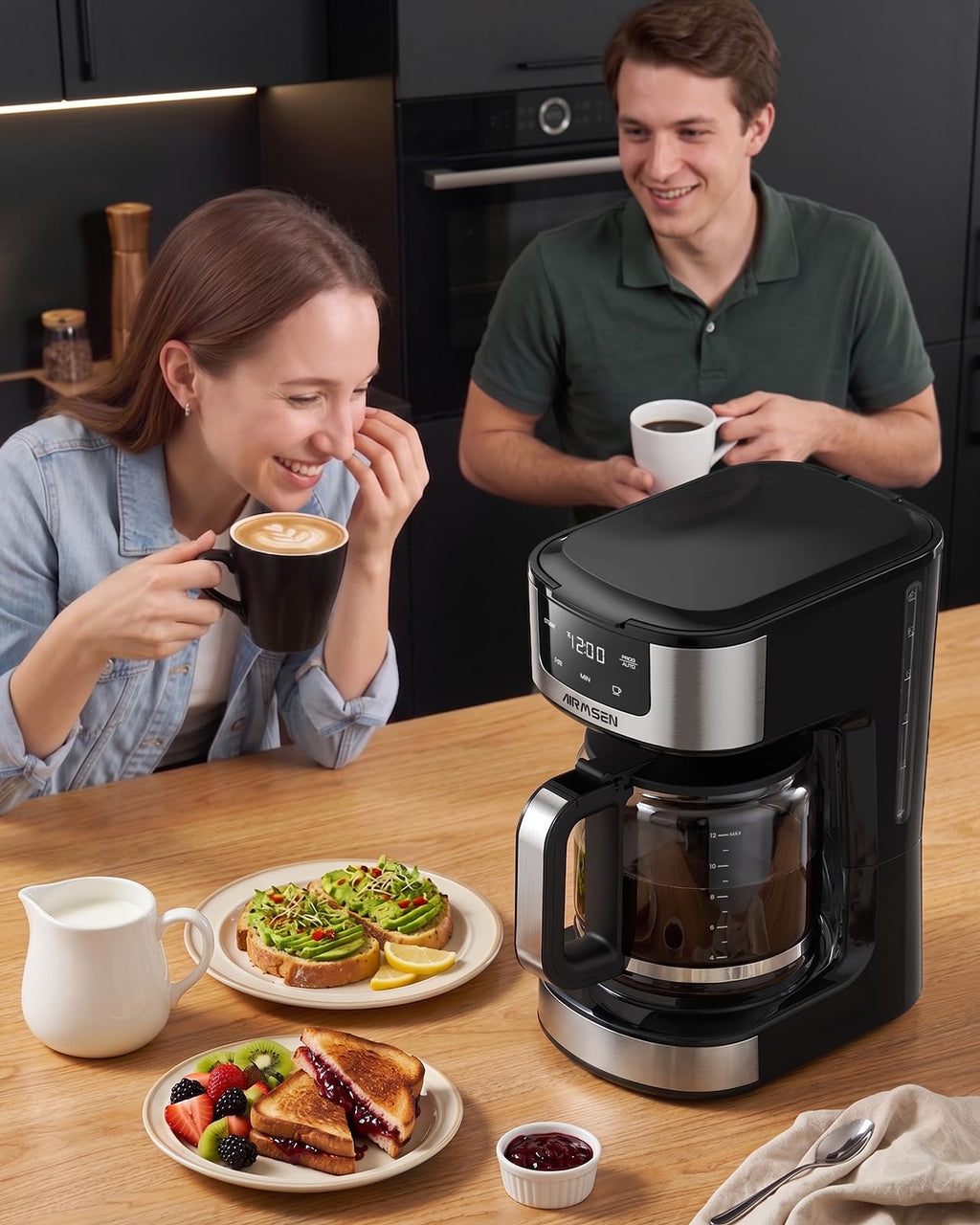 12-Cup Programmable Drip Coffee Maker L1254