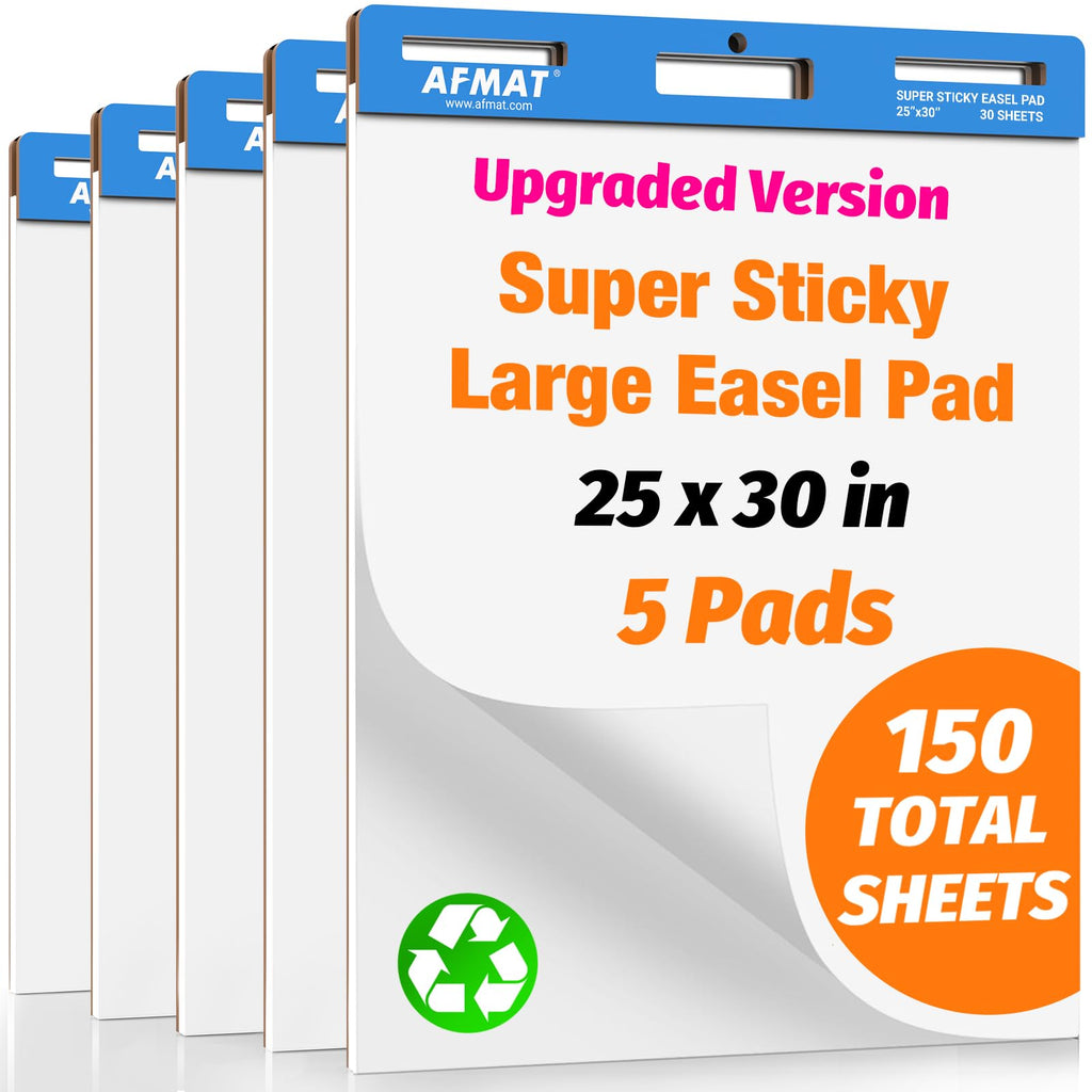 Sticky Easel Pads 25 in x 30 in 30 Sheets 5 Pads J46885
