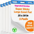 Sticky Easel Pads 25 in x 30 in 30 Sheets 5 Pads J46885