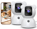 2 Pack 2.5K Indoor Security Cameras with Pan Tilt Night Vision 2-Way Audio L80826