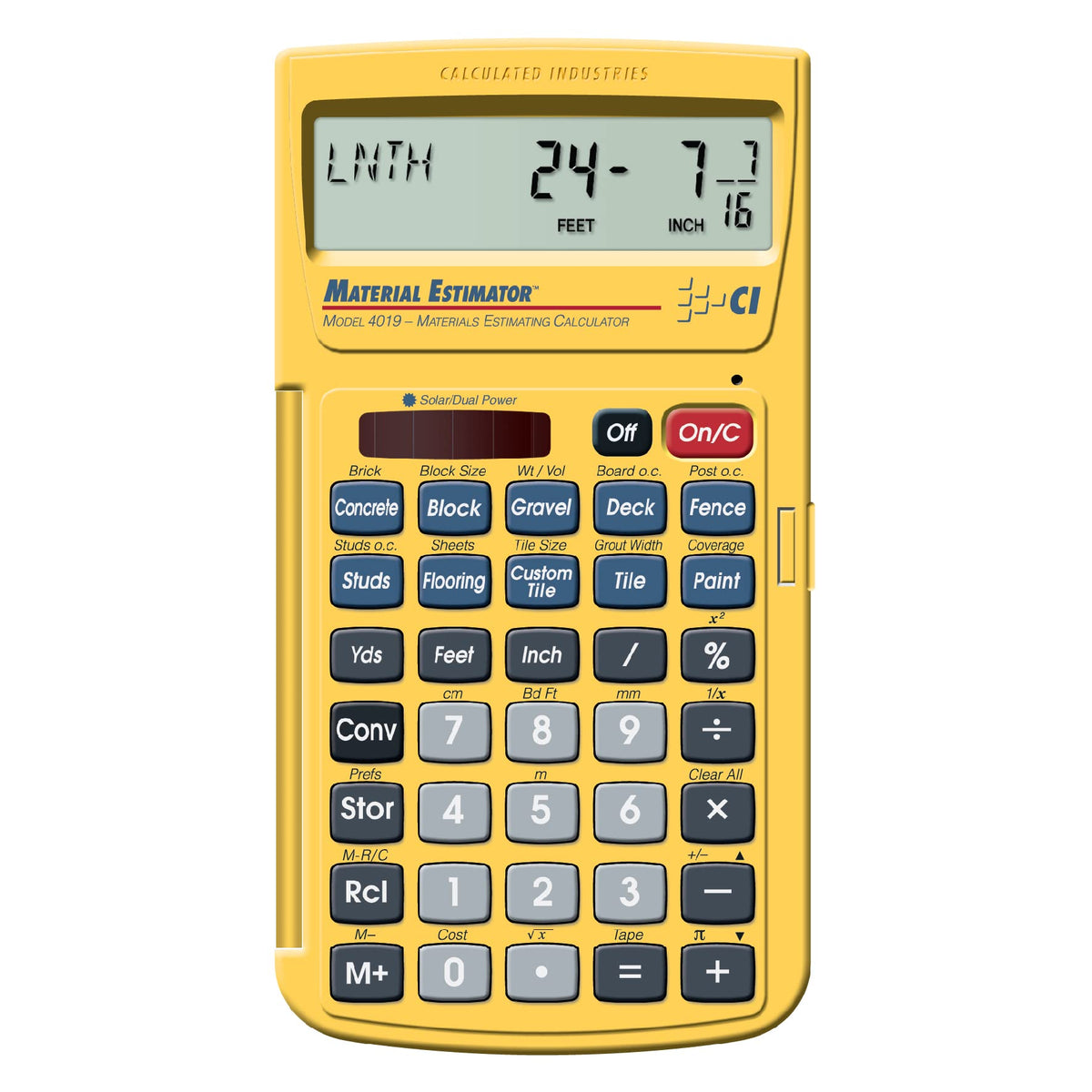 Construction Calculator & Material Estimator Calculator Q886324