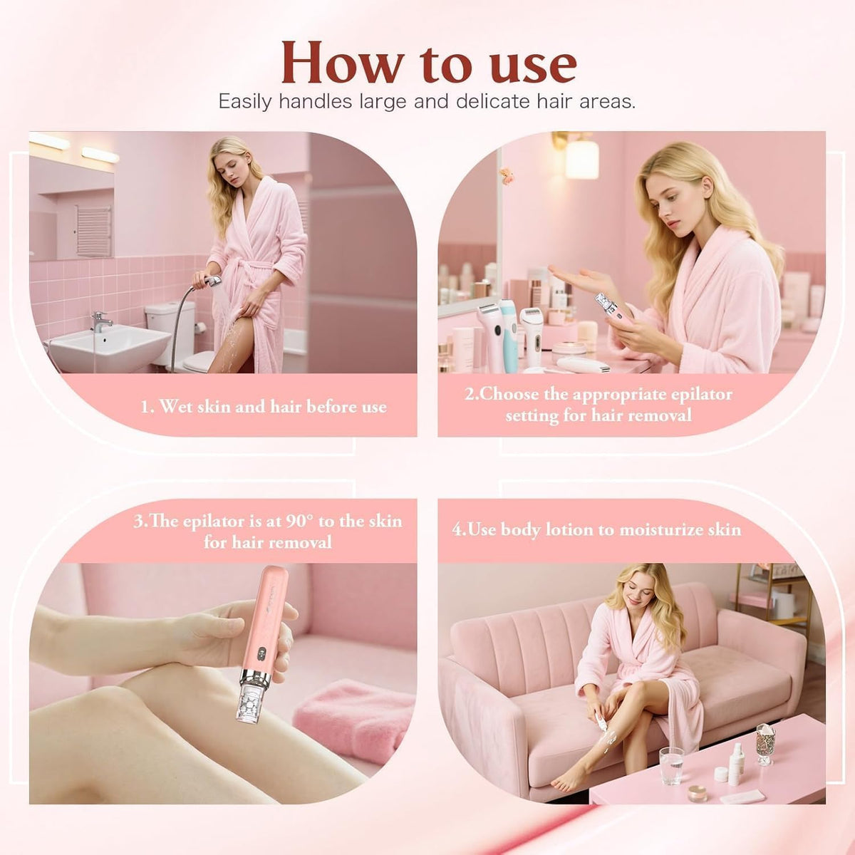 2 in 1 USB Rechargeable Epilator Y4227