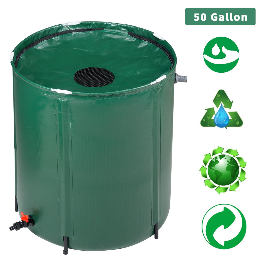 50 Gallon Foldable PVC Rain Barrel with Filter P74890