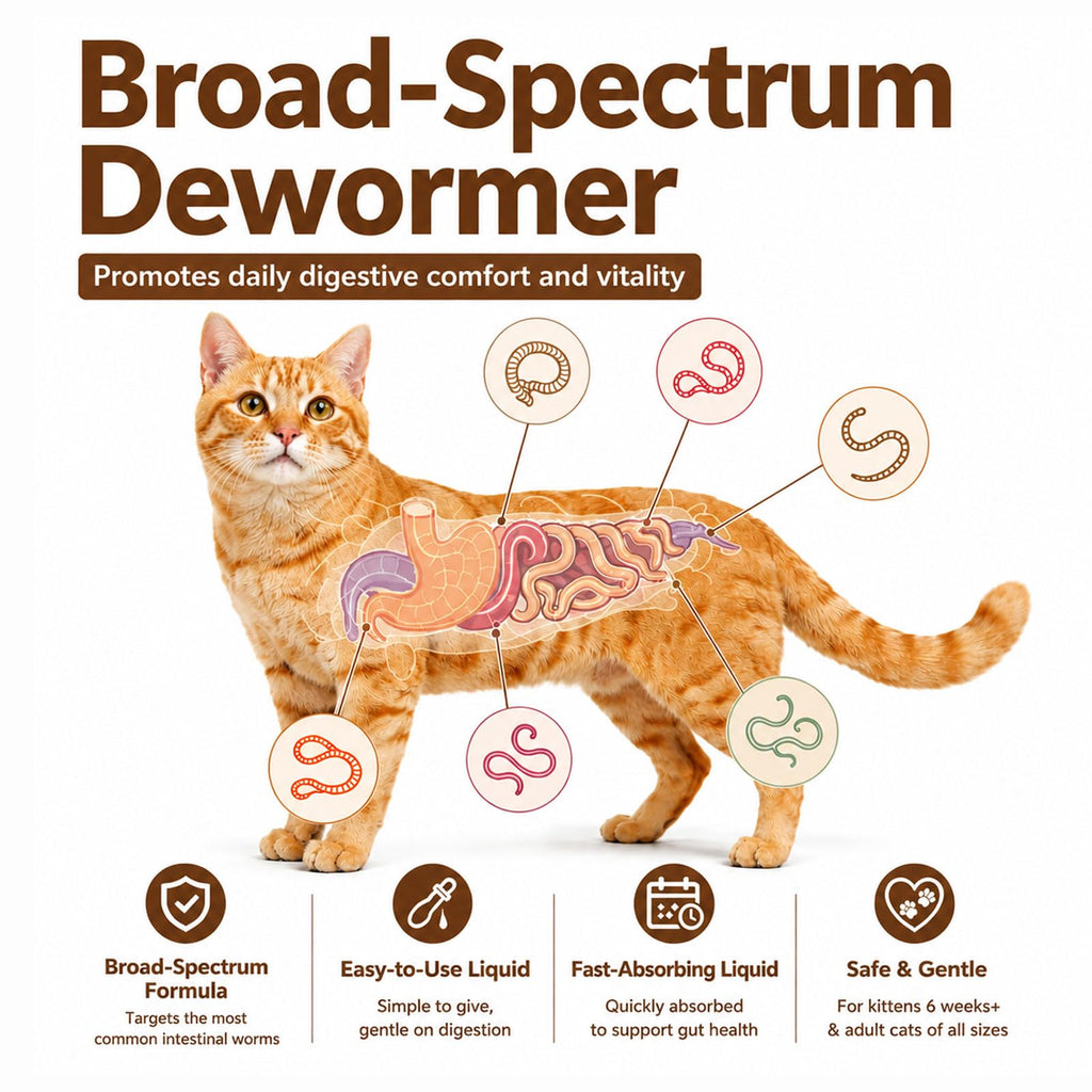 Cat Dewormer Liquid Broad Spectrum Treatment 120ml O462