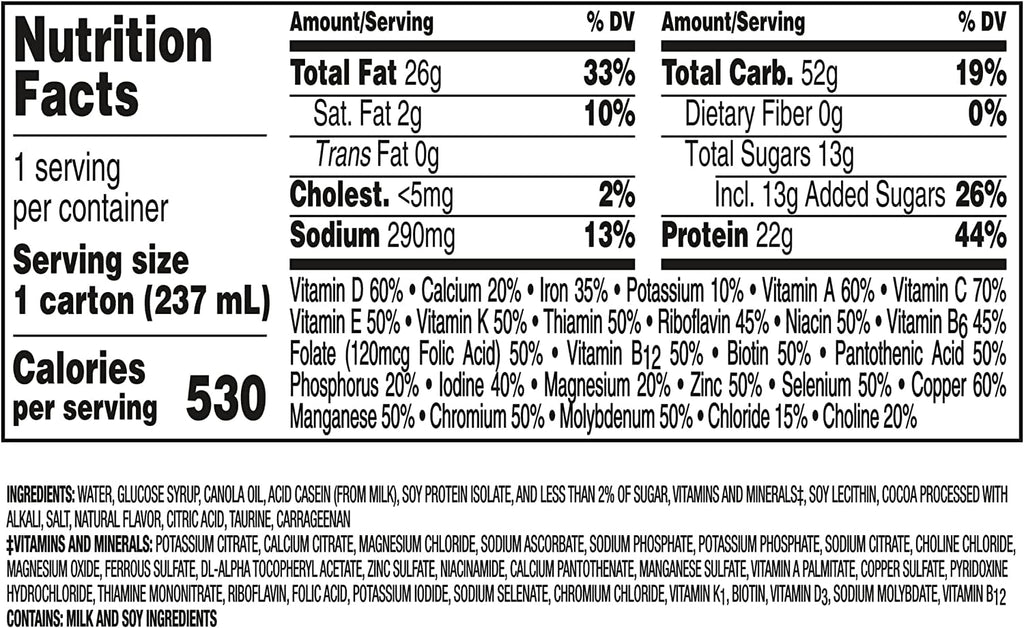 Very High Calorie Nutritional Drink Variety Pack, 12 Count R301