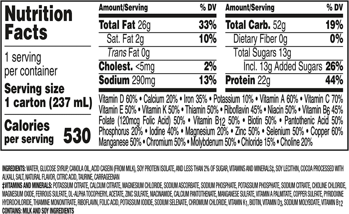 Very High Calorie Nutritional Drink Variety Pack, 12 Count R301