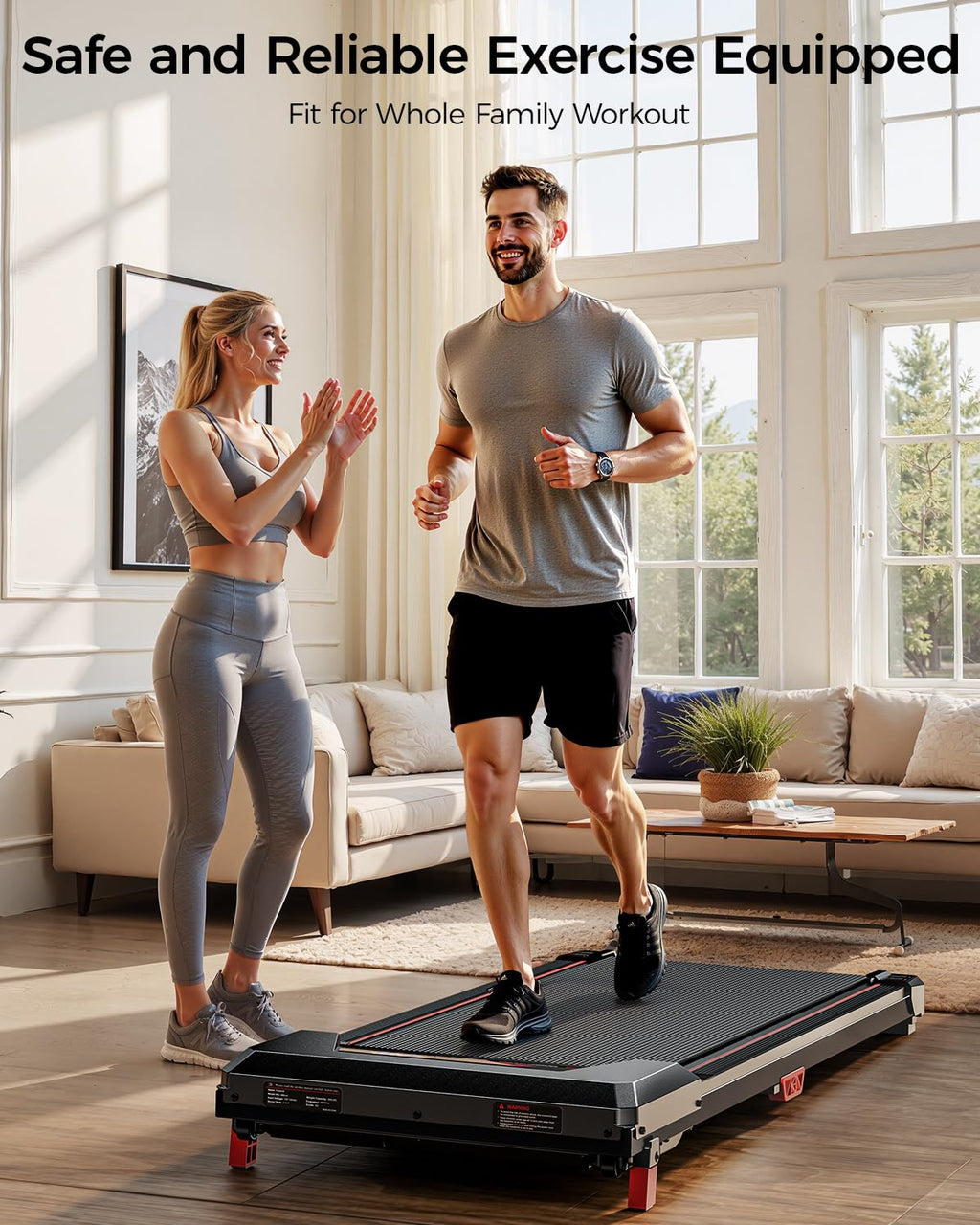 Incline Walking Pad Treadmill 330 Lbs Capacity 2.5HP B402