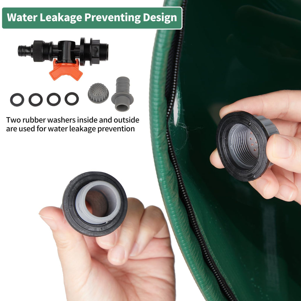 50 Gallon Foldable PVC Rain Barrel with Filter P74890