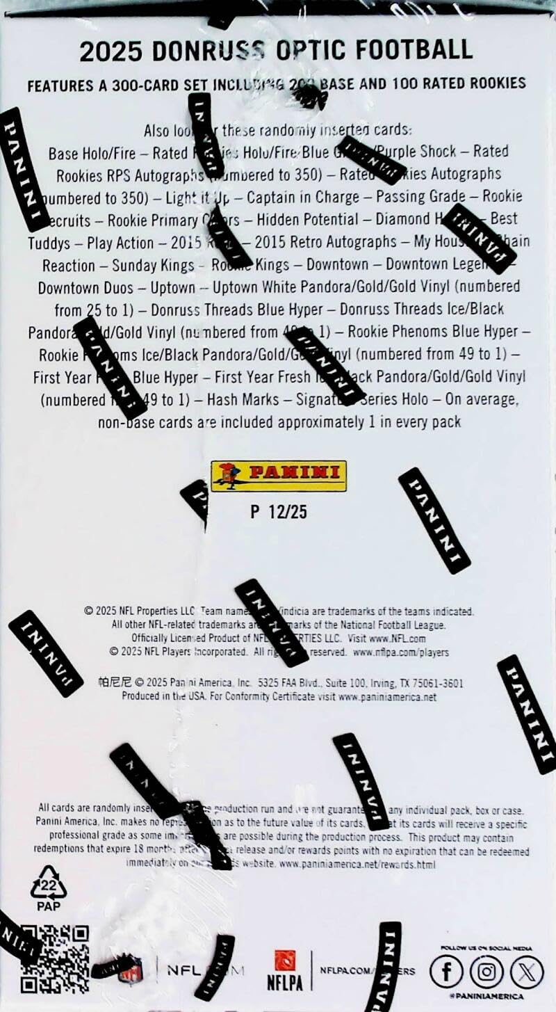 Football Trading Cards Blaster Box P93972