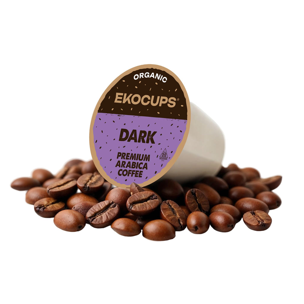 Organic Dark Roast Coffee Pods, 40 Recyclable Capsules E343715