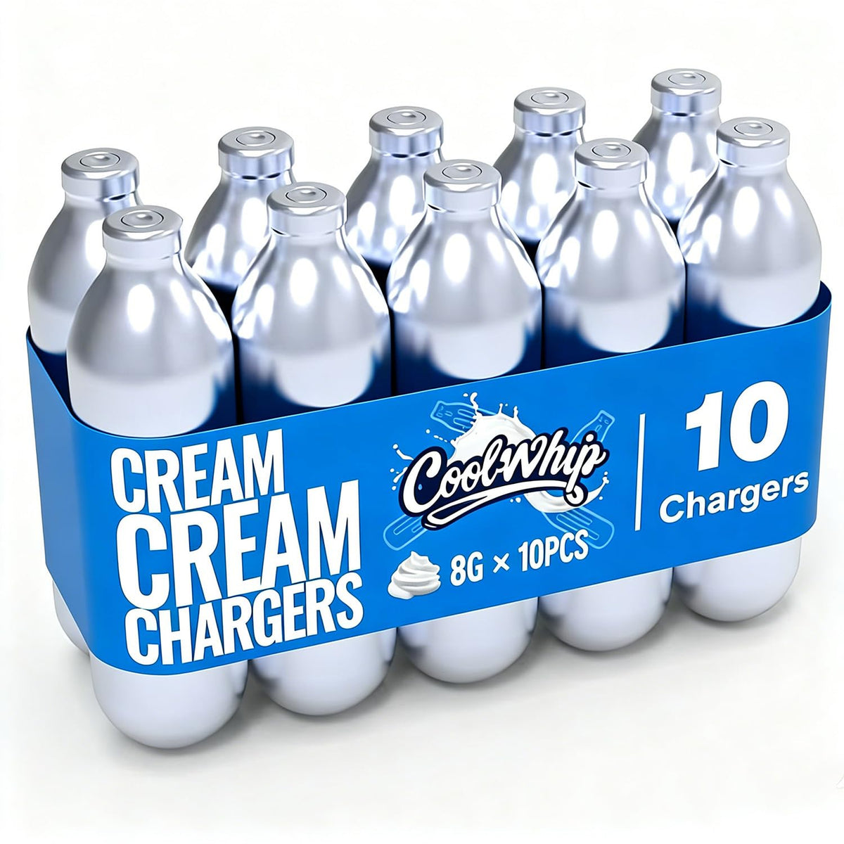 10 Pack 8g Whipped Cream Chargers W76630