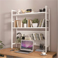 White Metal Desktop Bookshelf Q609