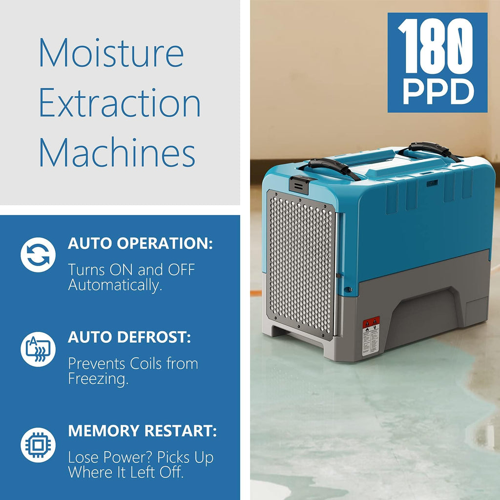 180 PPD Commercial & Industrial Dehumidifier with Pump N64644