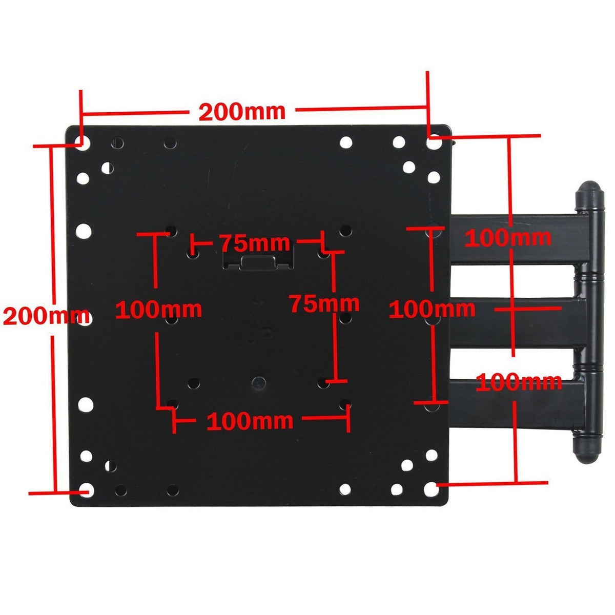 Single Stud Swing Arm TV Wall Mount W1716