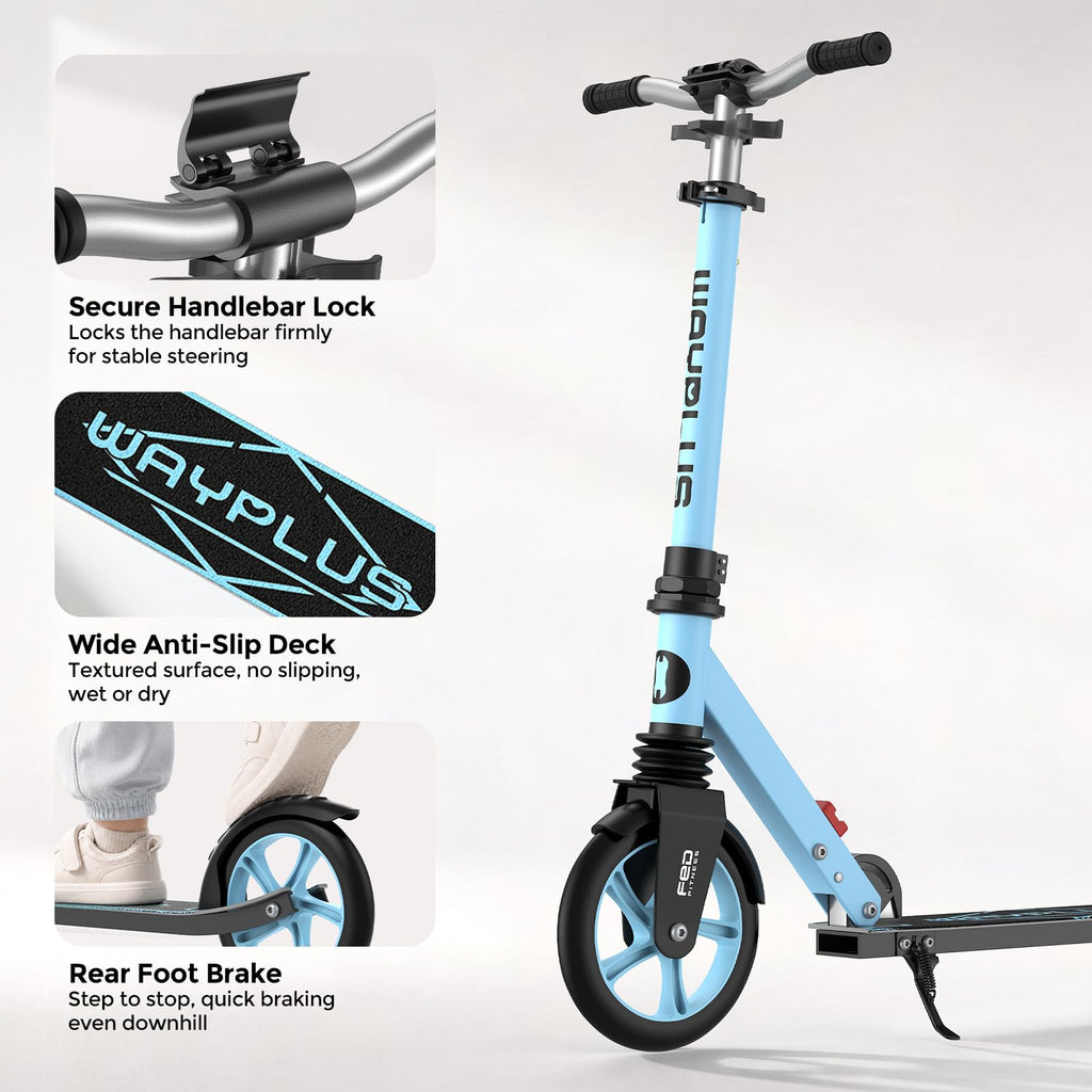 Kick Scooter with 8 Big Wheels W333663