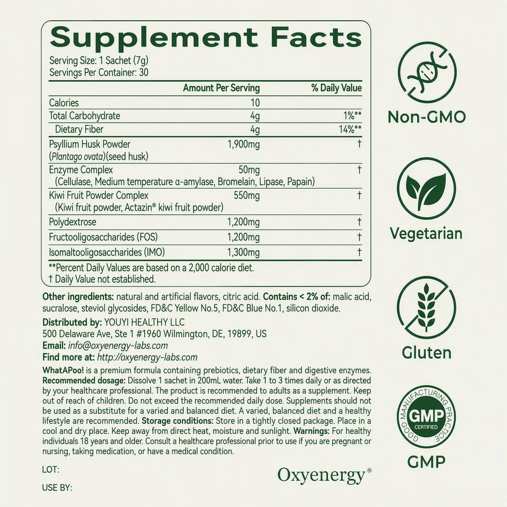 Organic Psyllium Husk Powder 30 Packets U125242