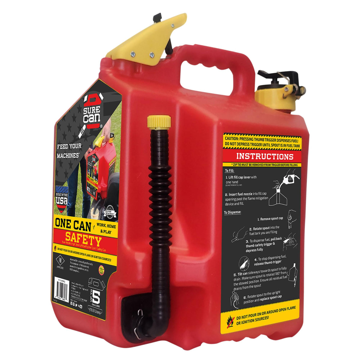 5 Gallon Type II Storage Container with Rotating Spout P387