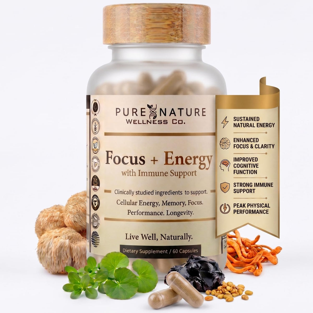 Organic Mushroom Complex Nootropic U593083