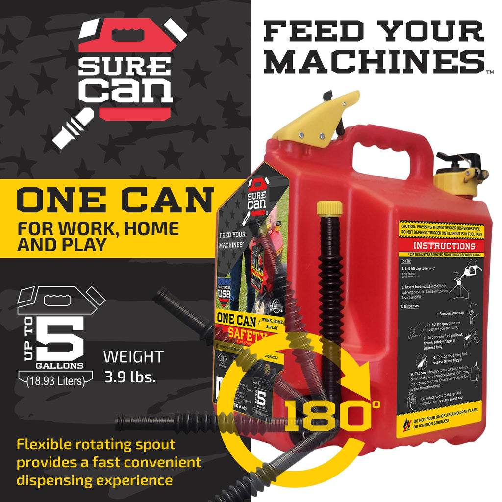 5 Gallon Type II Storage Container with Rotating Spout P387