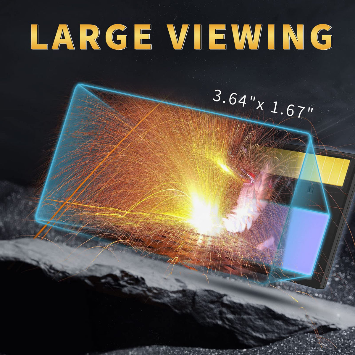 Auto Darkening Welding Lens Solar True Color P743