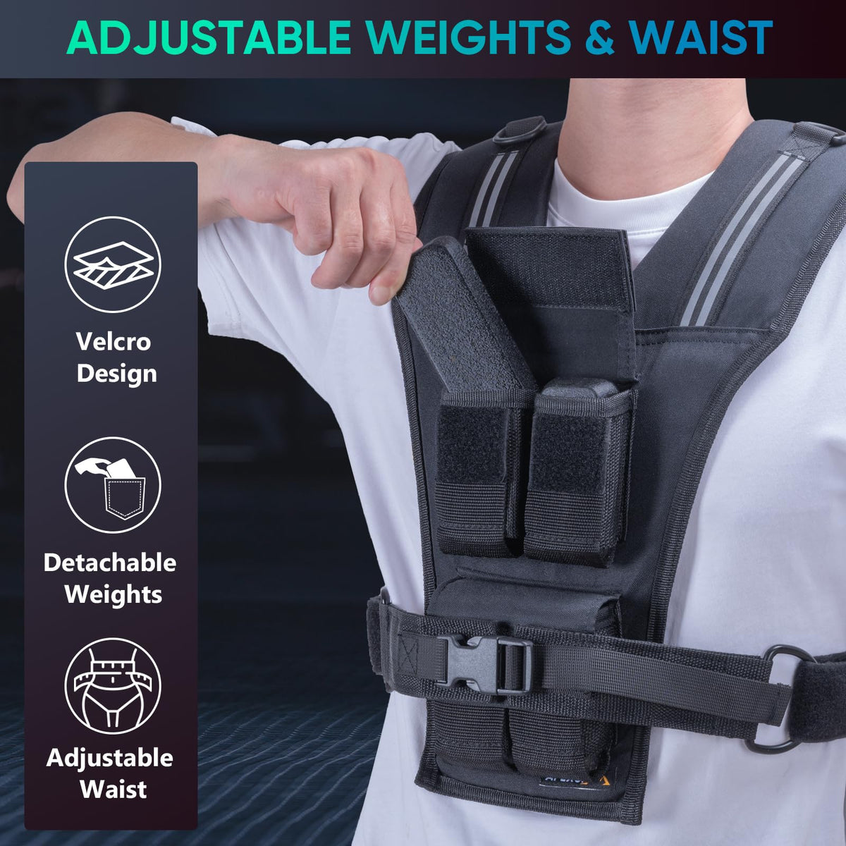 Adjustable Ankle Weights and Weighted Vest J27606