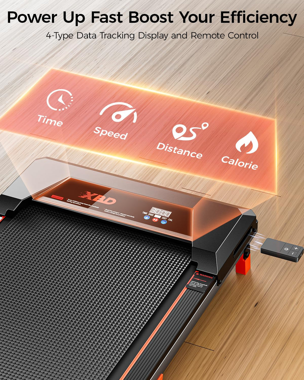 Incline Walking Pad Treadmill 330 Lbs Capacity 2.5HP B402