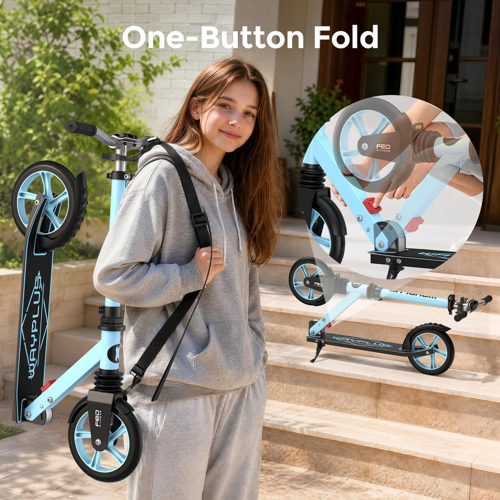 Kick Scooter with 8 Big Wheels W333663