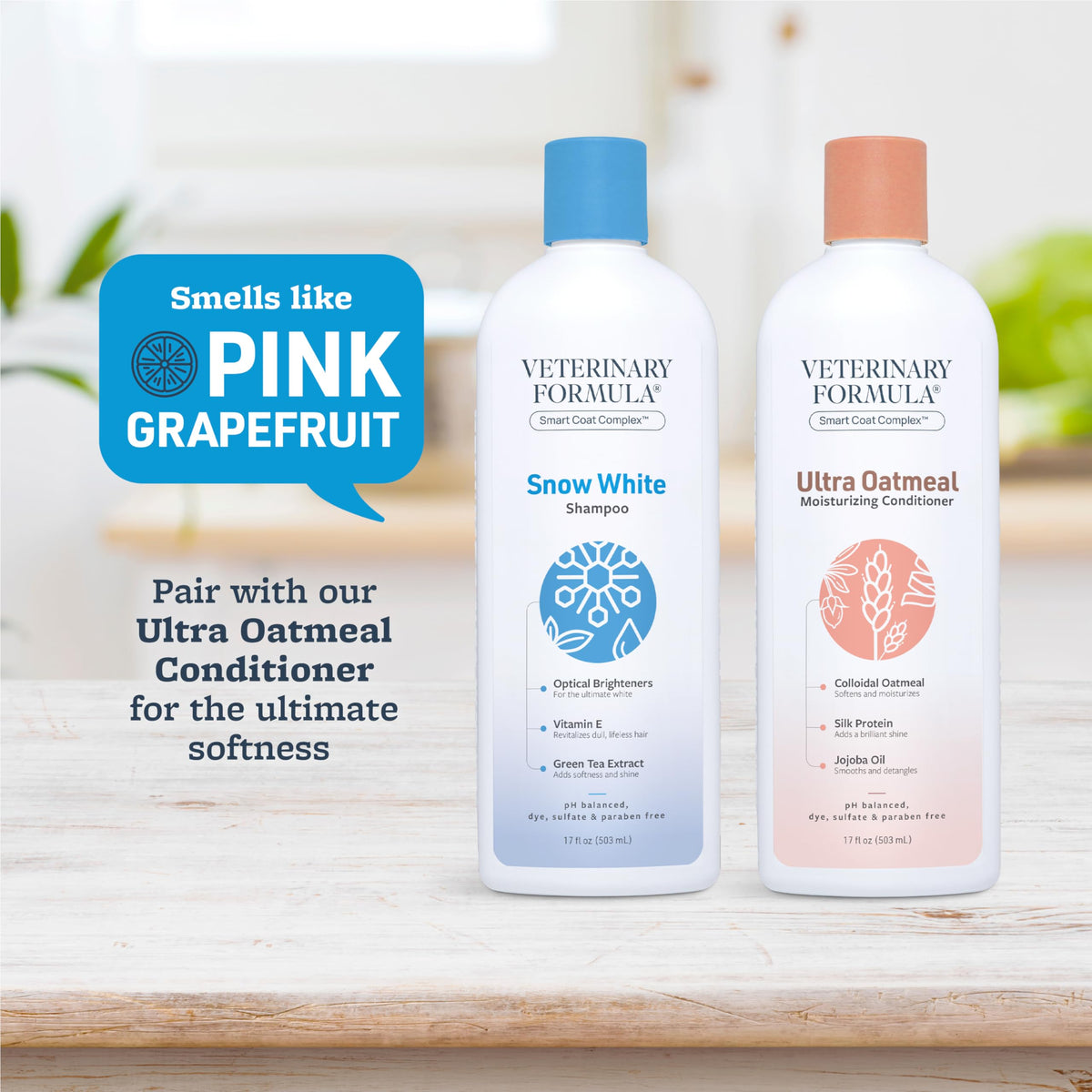 Whitening & Stain Remover Pet Shampoo, 17oz V9313