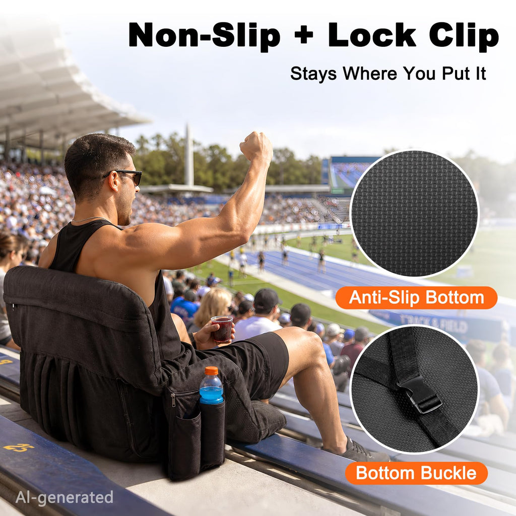 26" Extra Wide Stadium Seats with Back Support U523083