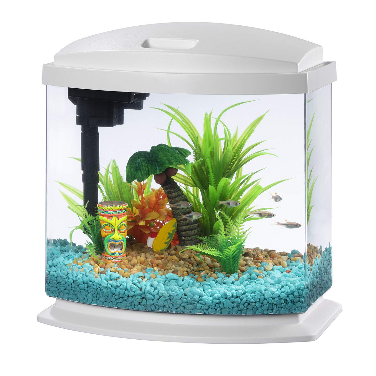 White 2.5 Gallon Aquarium Fish Tank Kit Q266