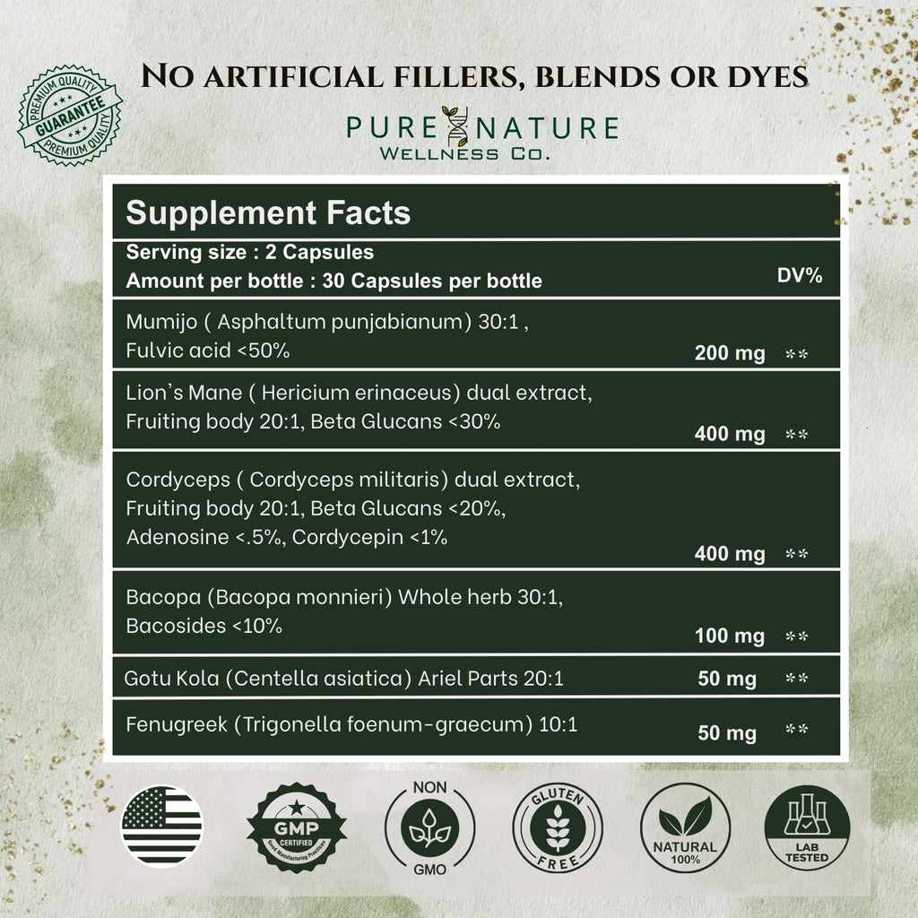 Organic Mushroom Complex Nootropic U593083