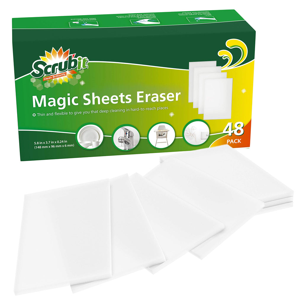 48 Pack Melamine Sponge Eraser Sheets B1085