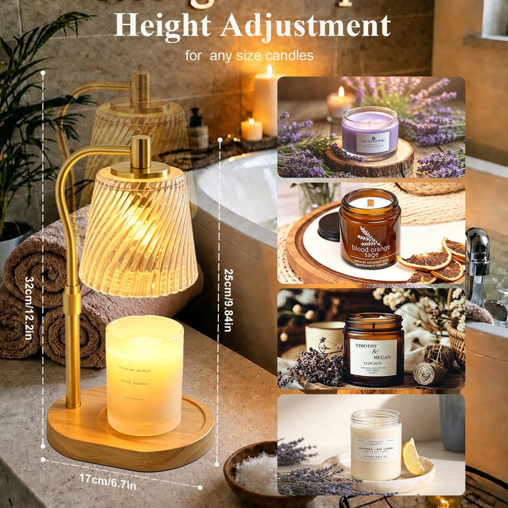 Candle Warmer Lamp with Timer and Dimmable W818115