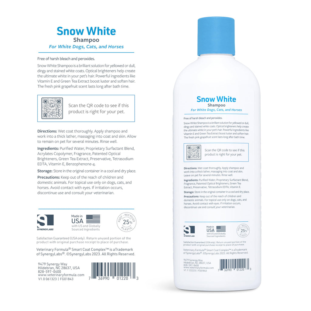 Whitening & Stain Remover Pet Shampoo, 17oz V9313