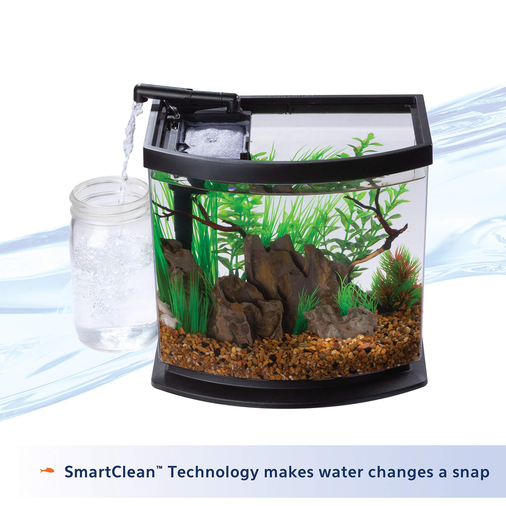 White 2.5 Gallon Aquarium Fish Tank Kit Q266