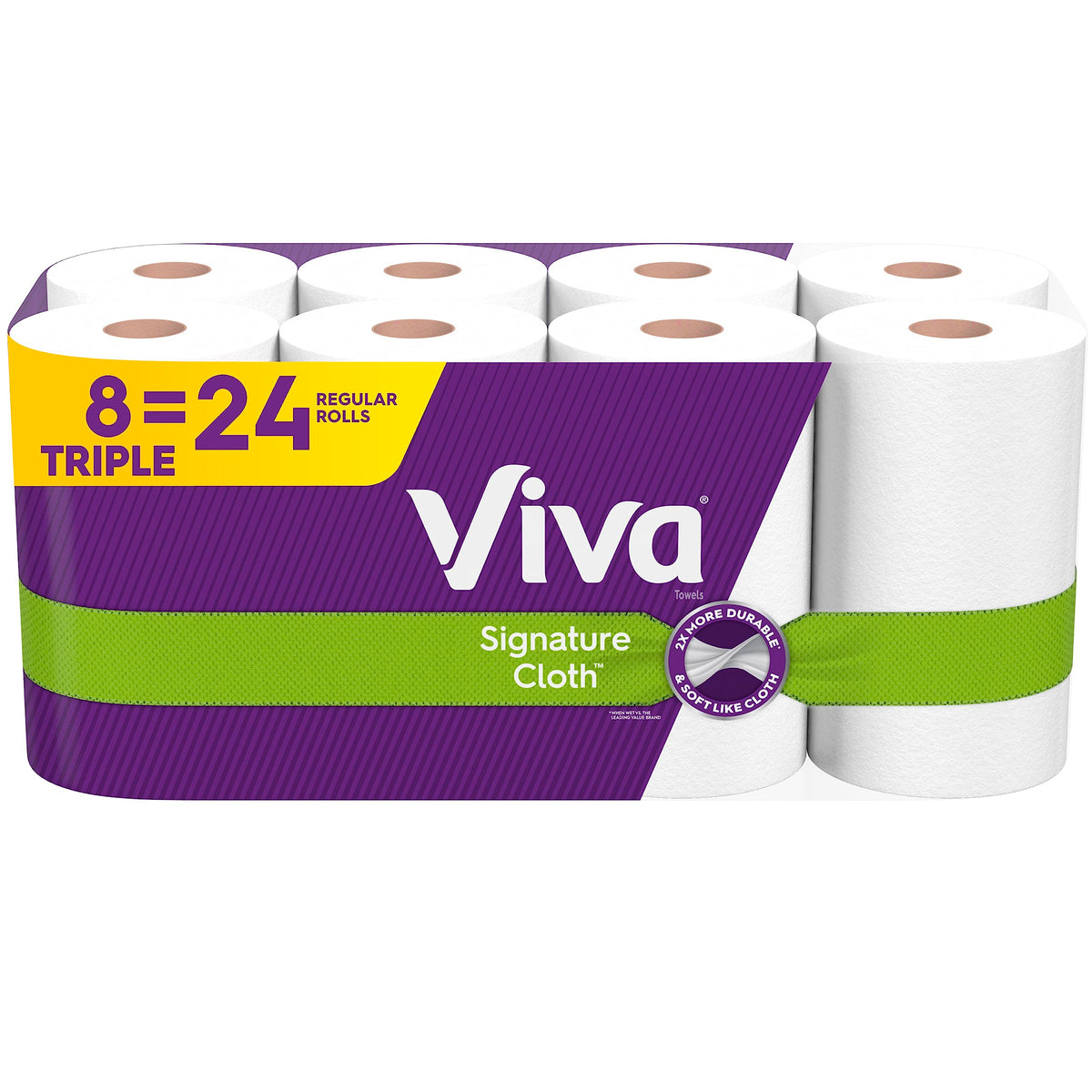 Cloth Paper Towels 8 Triple Rolls A5729