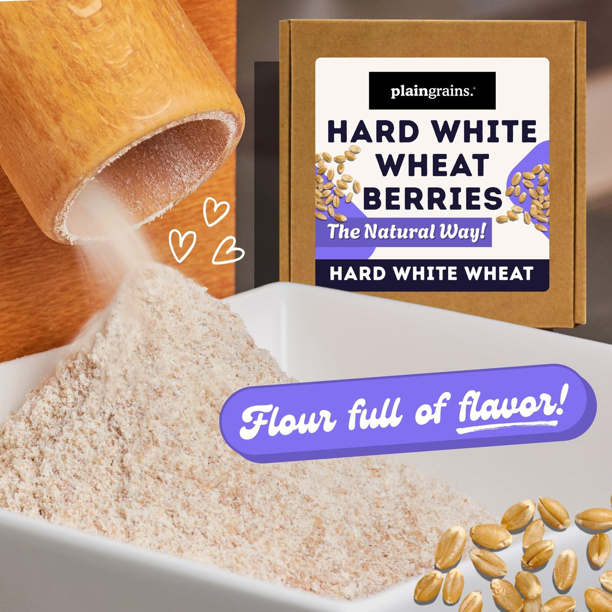 5.5 LB Dry Hard White Wheat Berries Whole Grain R463497