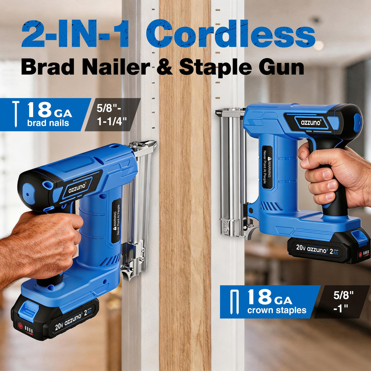 Cordless Brad Nailer Stapler X7291